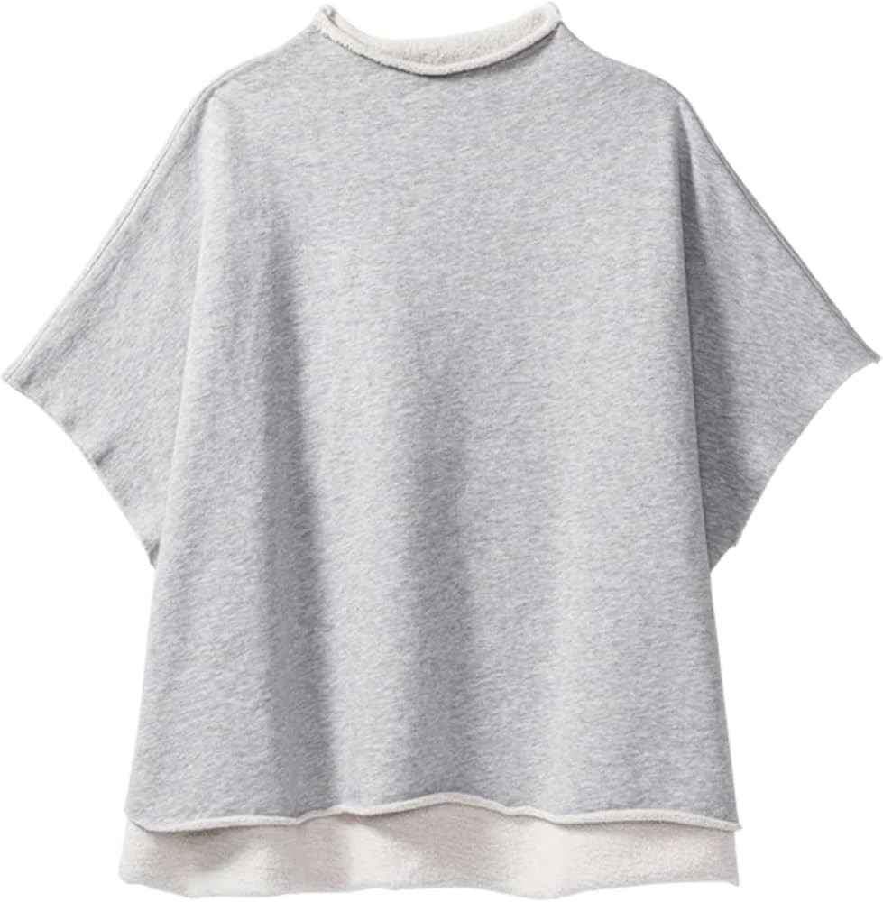 Women's Casual Tops Funnel Neck 3/4 Batwing Sleeve Pullover Sweatshirts Oversized Workout Blouses... | Amazon (US)