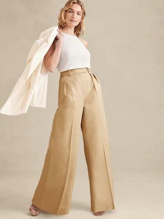 Petite Cruise Wide-Leg Pant | Banana Republic (US)