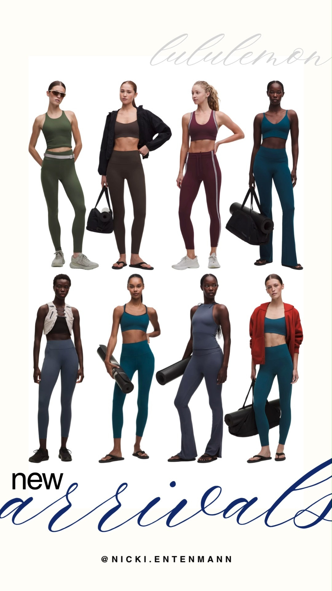 Elevate your activewear collection with the latest Lululemon new arrivals in rich seasonal hues. This lineup showcases high-waisted leggings, sleek sports bra sets, flare workout pants, and light jackets in olive green, deep teal, chocolate, and maroon. Upgrade your fitness look with these high-performance, chic essentials for fall.

#lululemon #lululemonaddict #newarrivals #activewear #athleisure #fallfitness #workoutstyle 

 #LTKootd #LTKfitnessgoals #LTKActive