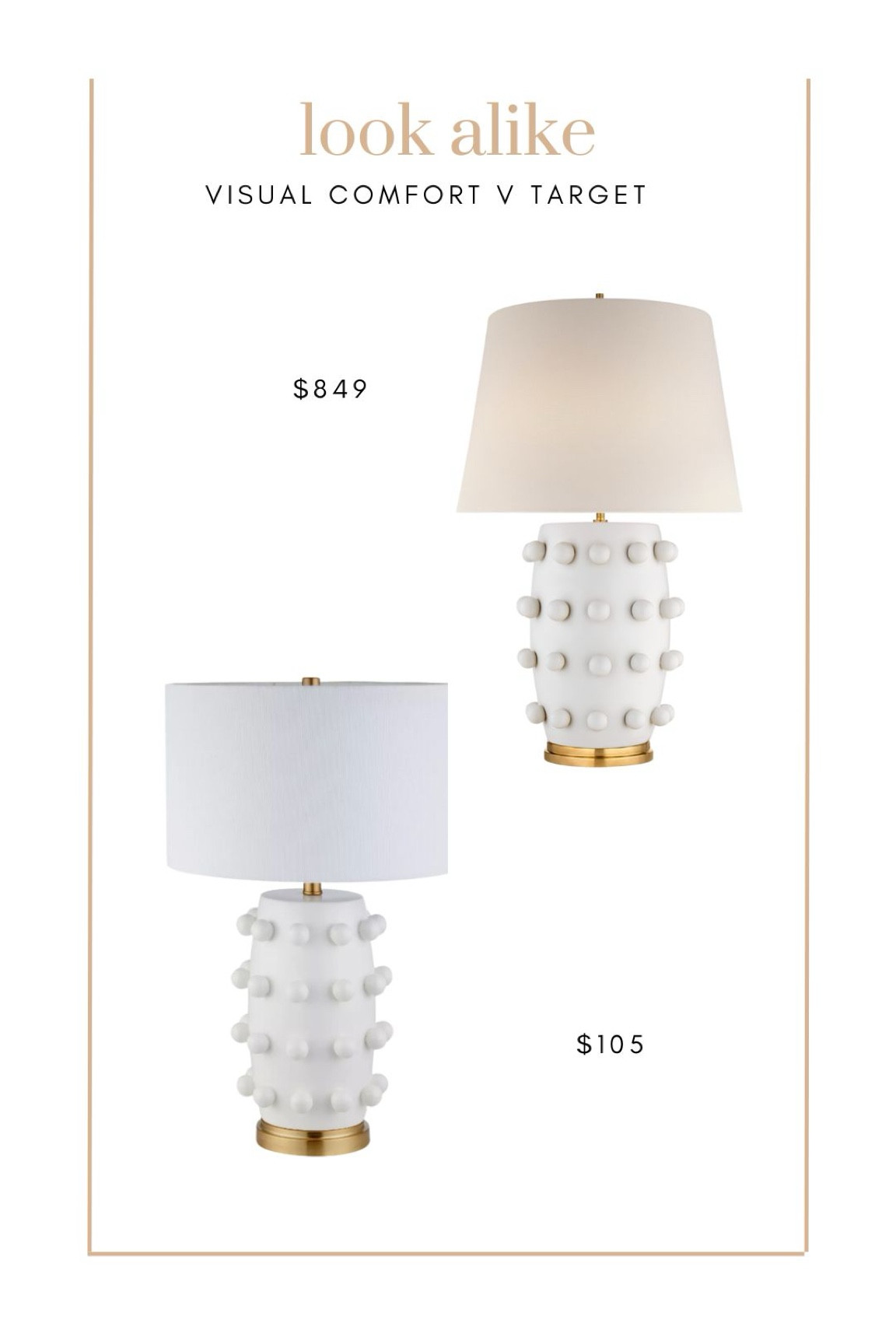 Look alike table lamp from visual comfort at Target! 1/4 the price, and very similar vibe.

#LTKFamily #LTKHome #LTKFindsUnder100