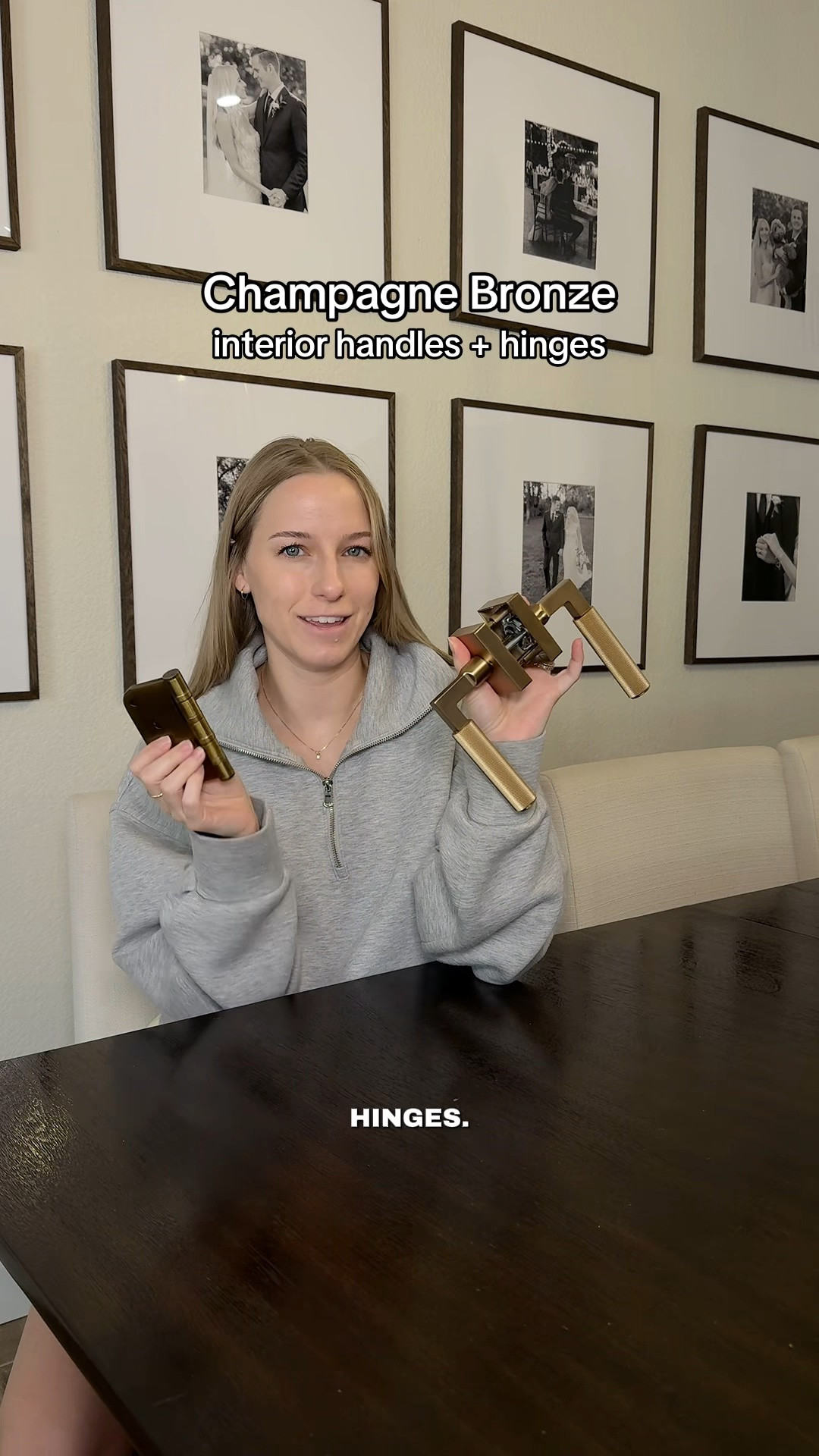 The best interior door handles and hinges to match Delta champagne bronze!! 
I’ve searched high and low to find the perfect door hinges that aren’t too light or too yellow - these are just right! 

Item colors
- Handles: champagne bronze 
- Hinges: brass

Watch for a full review and details breakdown! 
•
•
Champagne bronze, door handle, door knob, champagne bronze handles, door hinges, champagne bronze hinges, handles and hinges to match delta champagne bronze, deltas’s champagne bronze

#LTKHome