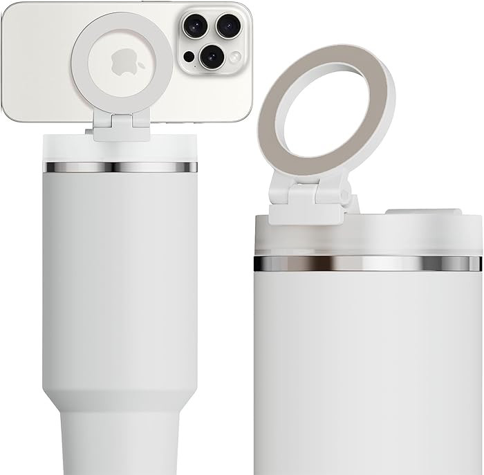 for Stanley Cup Phone Holder with Magnetic Phone Holder for Quencher H2.0 FlowState Tumbler Folda... | Amazon (US)