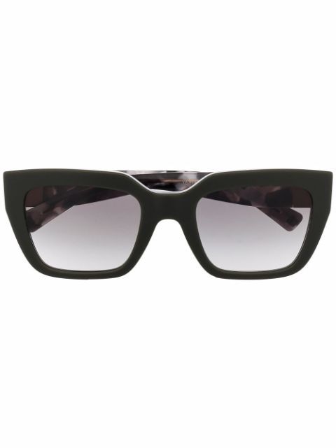 Valentino Eyewear tortoiseshell-effect square-frame Sunglasses - Farfetch | Farfetch Global