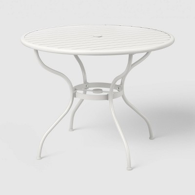 Round Metal Outdoor Patio Bistro Table White - Threshold designed w/ Studio McGee | Target