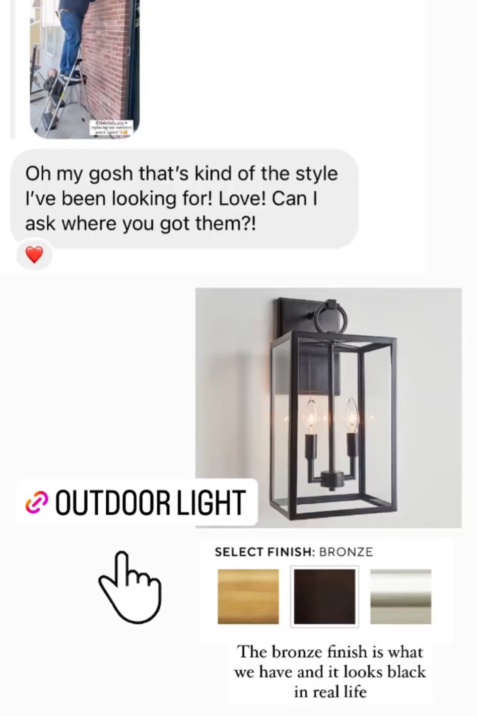 Outdoor lights 

#LTKhome