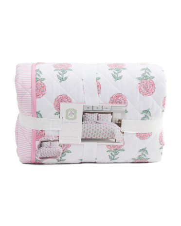 Block Print Gauze Quilt Set | TJ Maxx