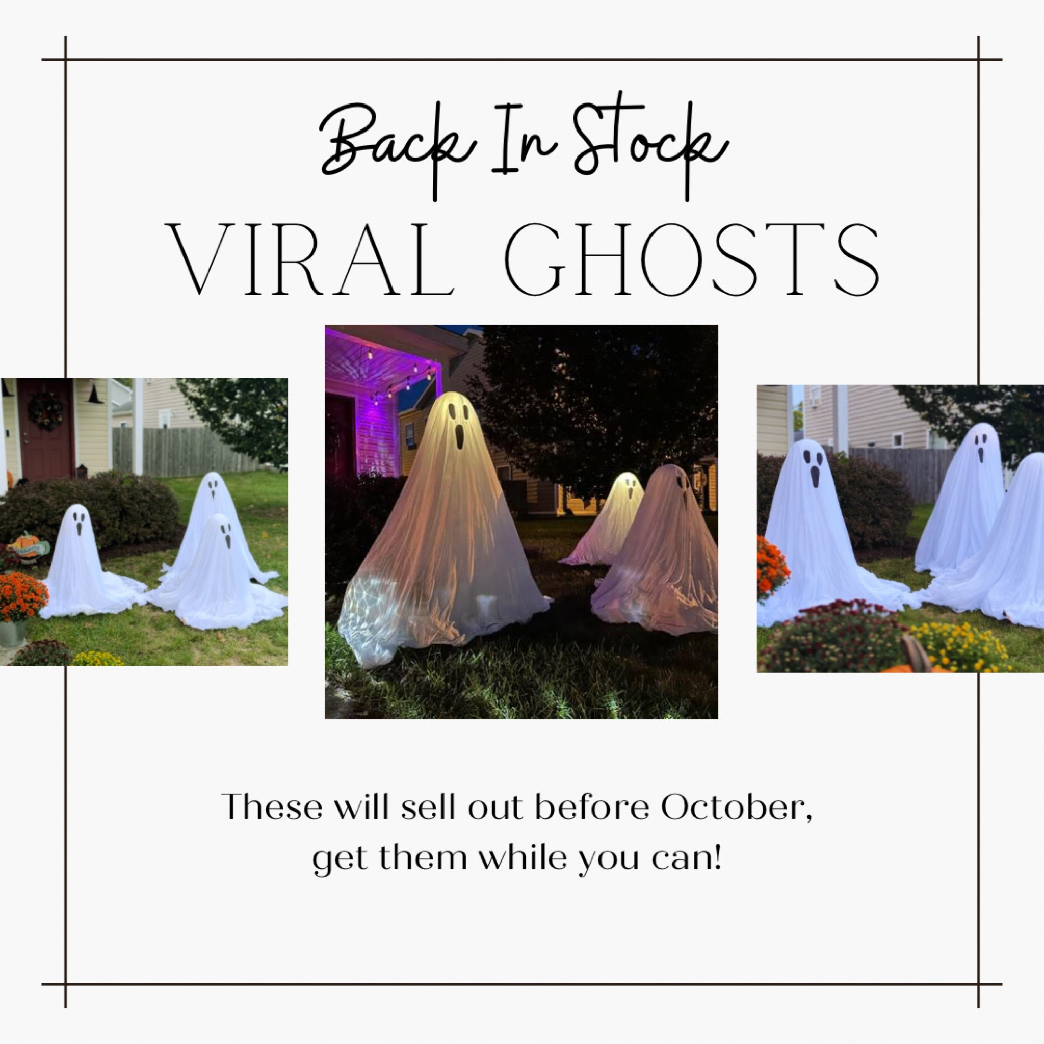 Halloween, Halloween decor, fall decor, fall, viral ghosts, ghost decor, seasonal, popular decor, porch decor 

#LTKSeasonal #LTKhome #LTKFind