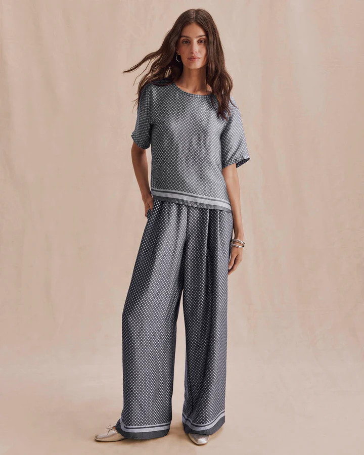 Valerie Pleated Print Pant | Splendid