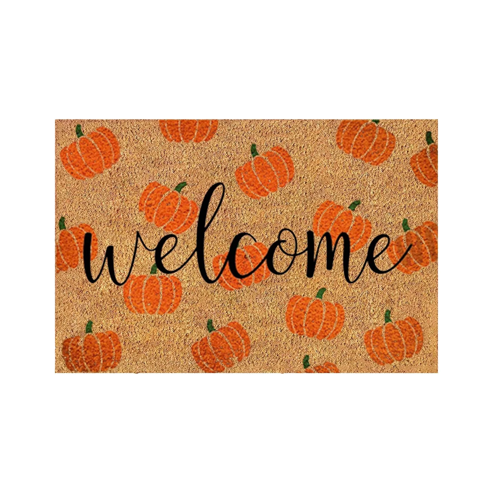 Uanit Fall Coir Doormat Welcome Pumpkins Door Mat Non-Slip Farmhouse Floor Mats Autumn Decorative... | Walmart (US)