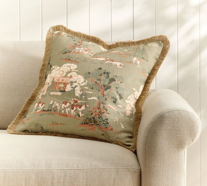 Hound Fringe Pillow Cover | Pottery Barn (US)