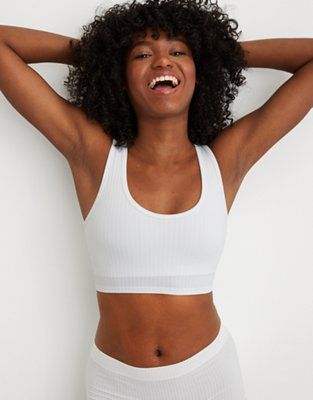 Aerie Ribbed Seamless Tank Bralette | American Eagle Outfitters (US & CA)