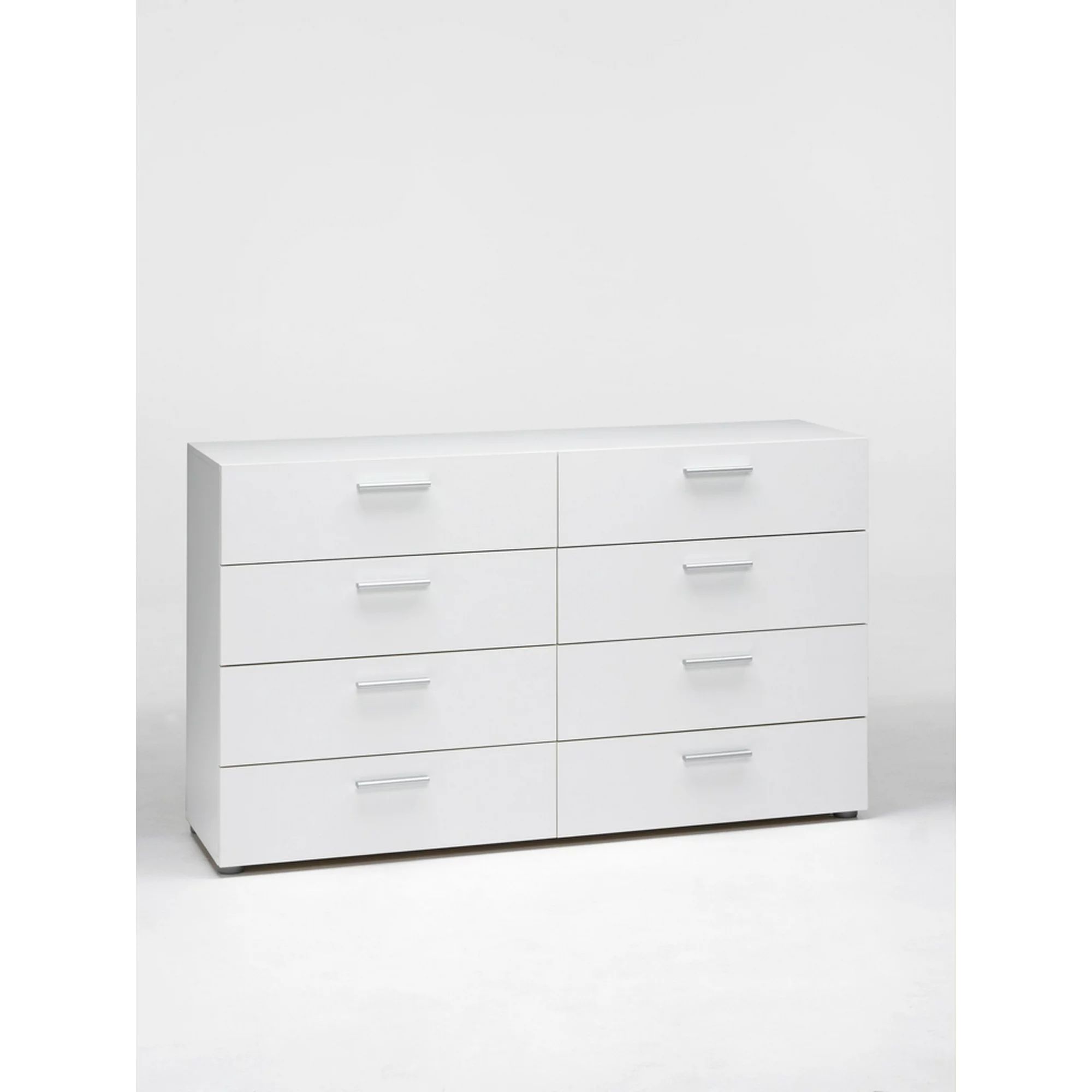 Tvilum Loft 8-Drawer Double Dresser | White - Walmart.com | Walmart (US)