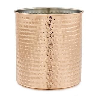 Old Dutch 7 in. Jumbo Hammered Copper Utensil Holder, Brown | The Home Depot