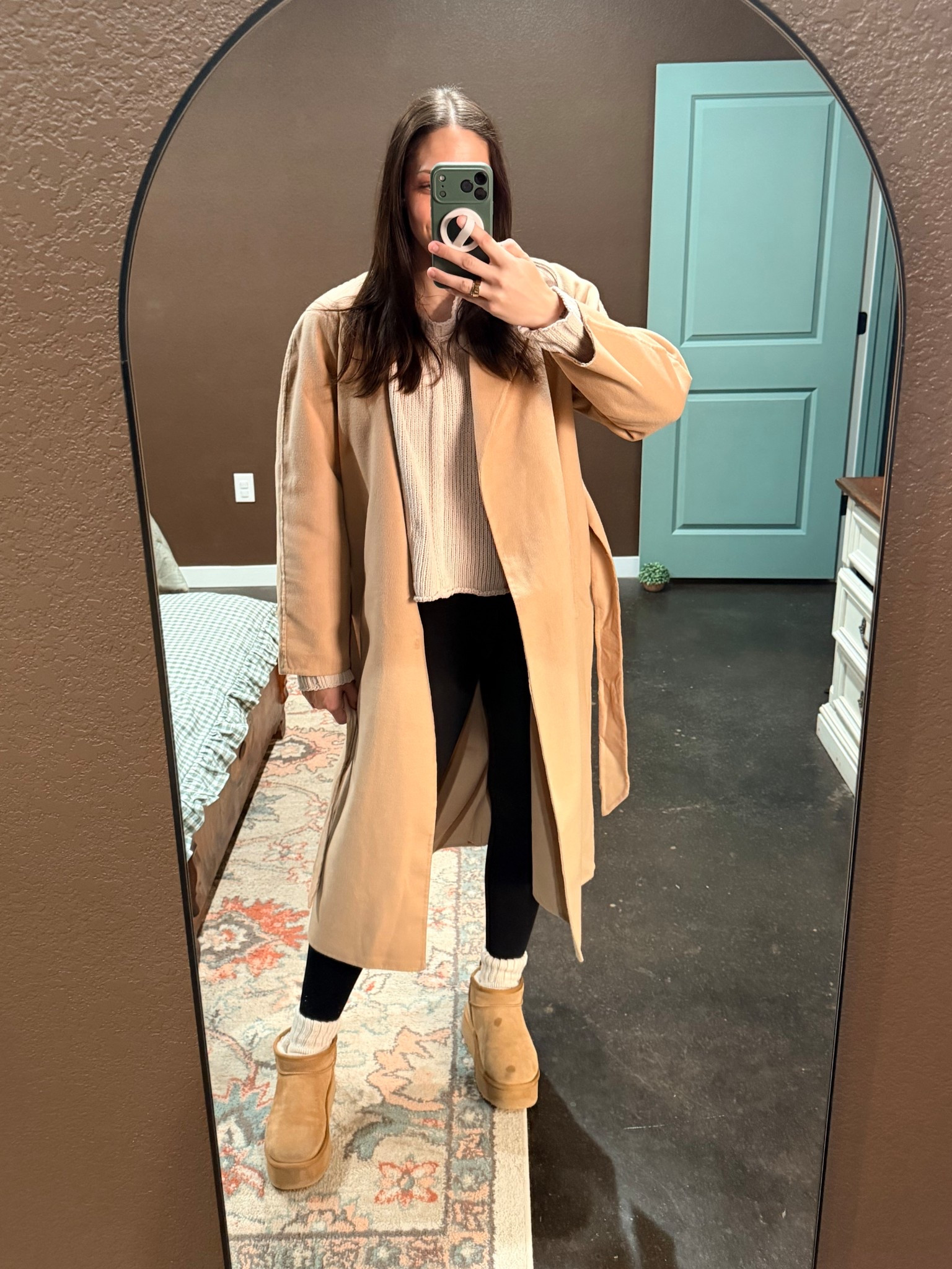 Brown vibes for the cold weather Texas has brought in! Really love how much this coatigan elevates any look 🤎 I’m in a L so that the sleeves are long enough! 

#LTKTall #LTKgrwm