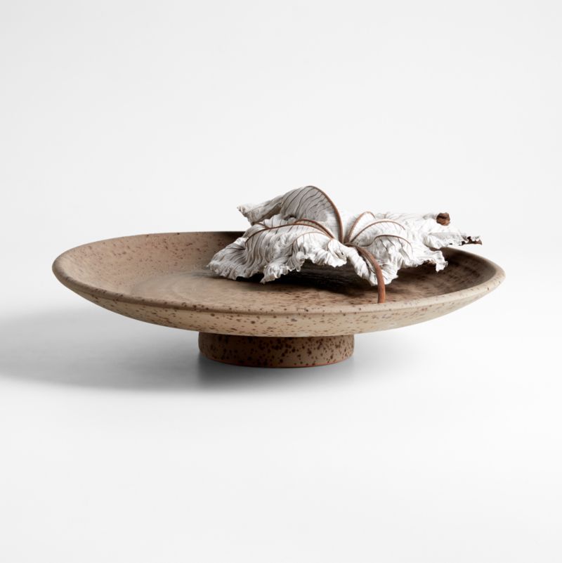 Otobe Taupe Terracotta Centerpiece Bowl by Gaby Dalkin + Reviews | Crate & Barrel | Crate & Barrel