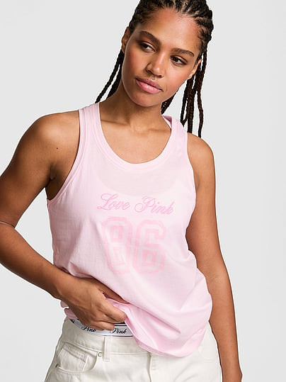 Campus Cotton™ Tank Top, Pink, XL - Women's Tops - PINK | Victoria's Secret (US / CA )