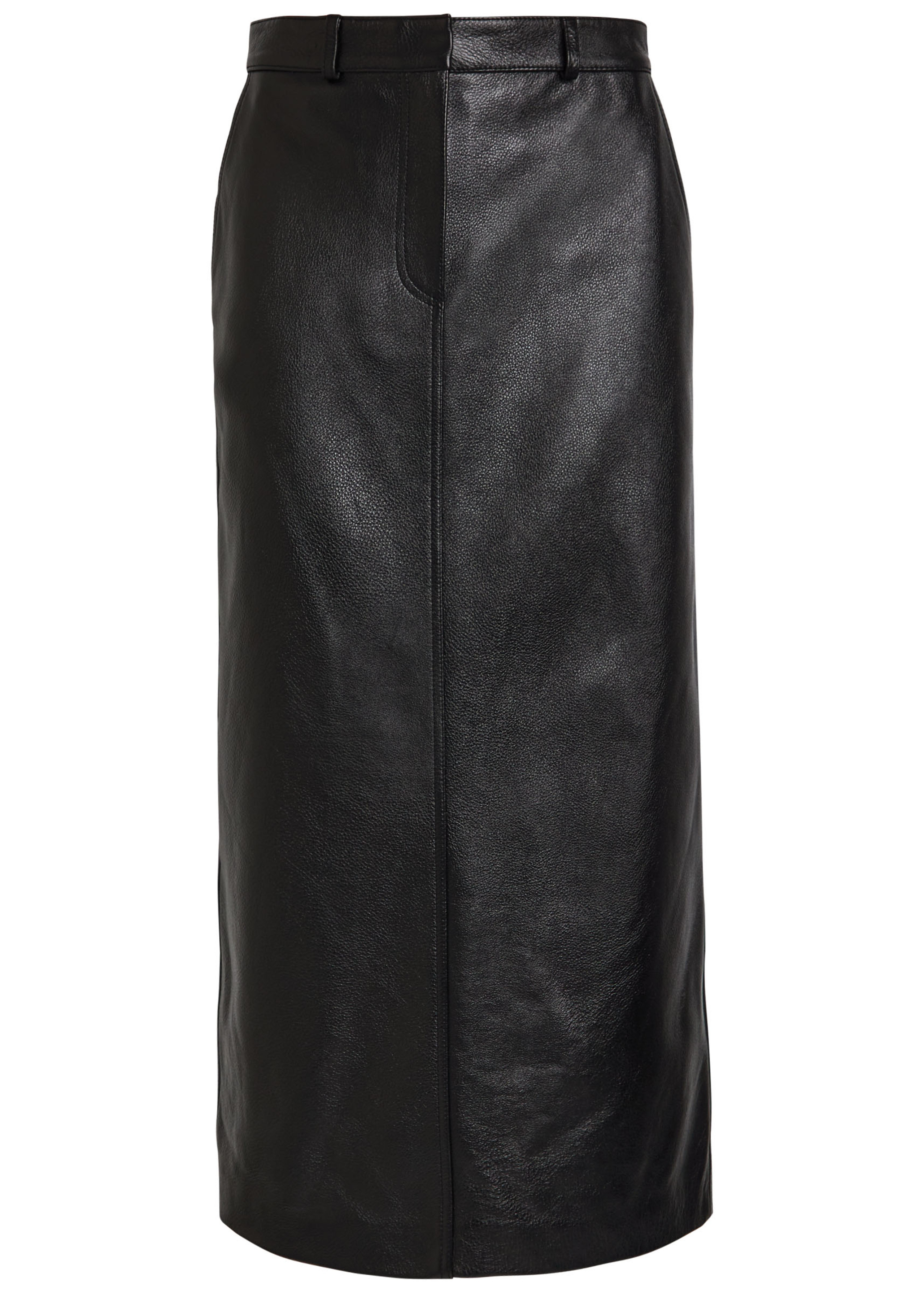 Grained leather midi skirt | Harvey Nichols