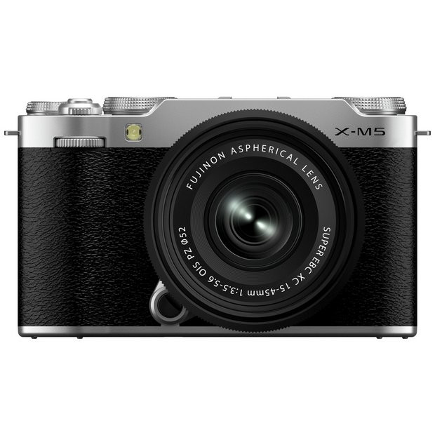 Buy FujiFilm  X-M5 XC1545MM Mirrorless Camera with Lens - Silver | Mirrorless cameras | Argos | argos.co.uk