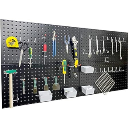 Wall Control 30-P-3232GV Galvanized Steel Pegboard Pack | Amazon (US)