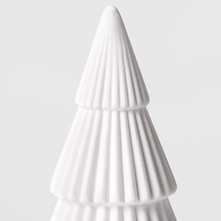 10.5" Flocked Tree Decorative Figurine White - Wondershop™ | Target