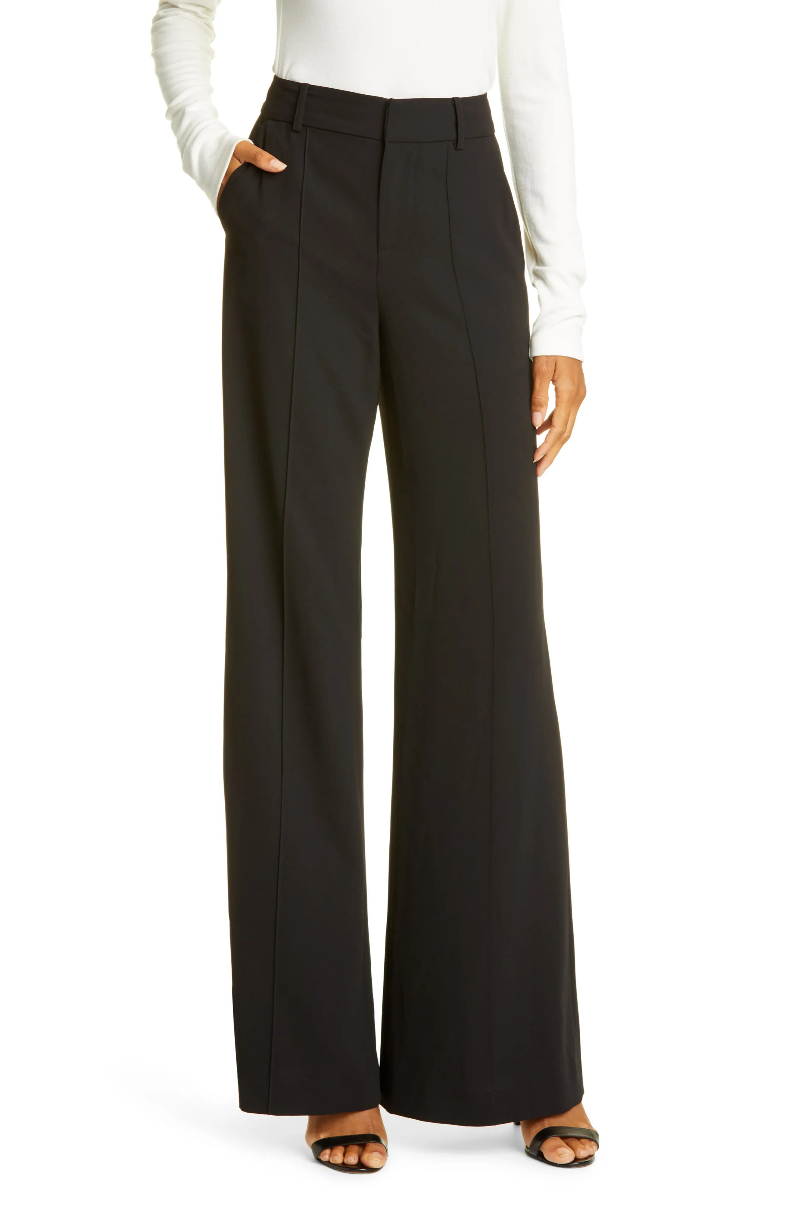 Alice + Olivia Dylan Bootcut Pants in Black at Nordstrom, Size 8 | Nordstrom
