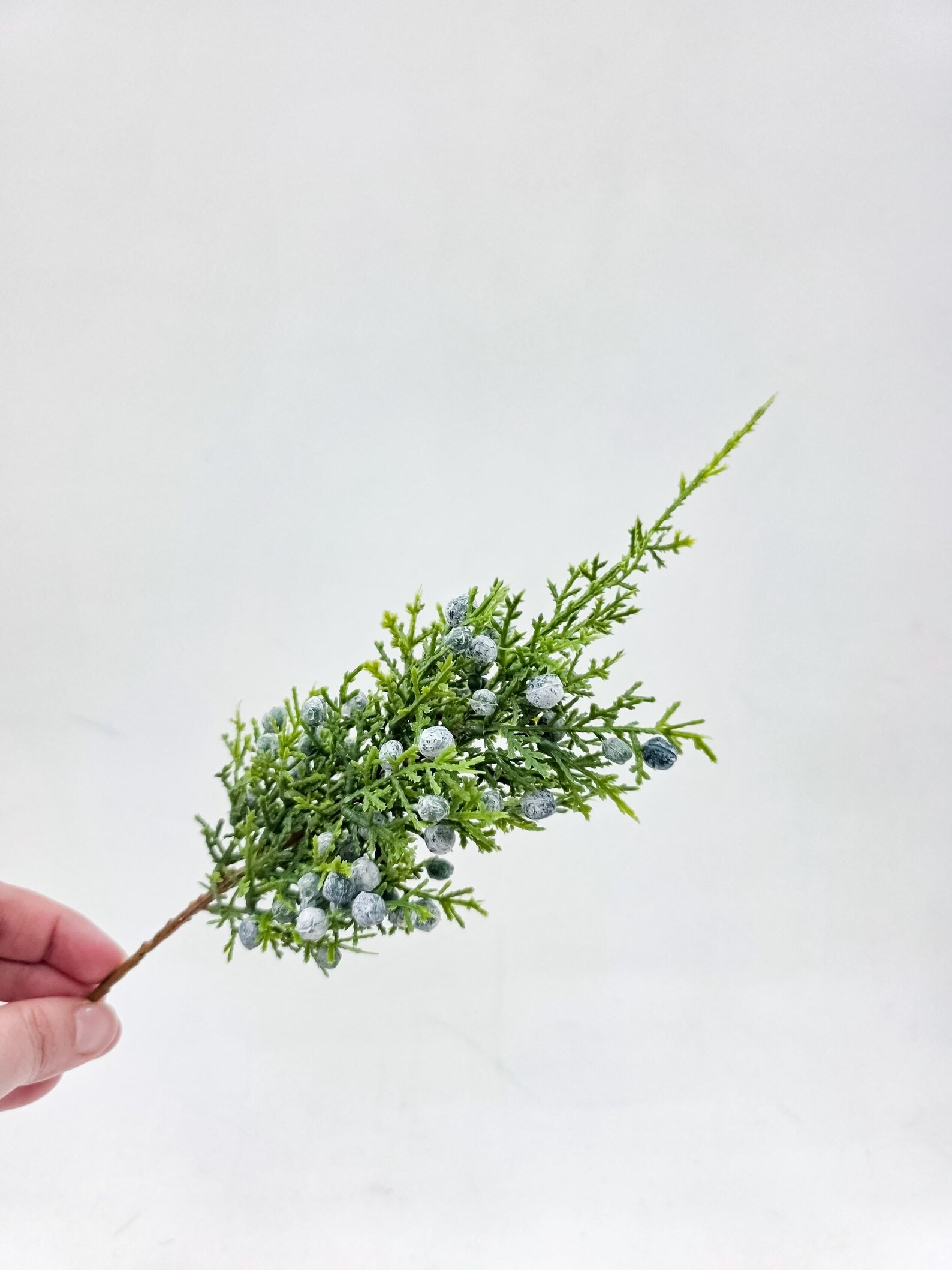 Faux Juniper Spray, Artificial Greenery Stem for Wreath Making or Faux Floral Arrangements, Chris... | Etsy (US)