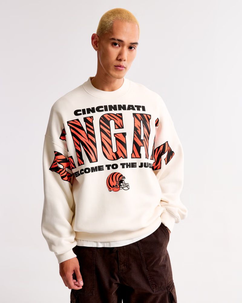 Cincinnati Bengals Graphic Crew Sweatshirt | Abercrombie & Fitch (US)