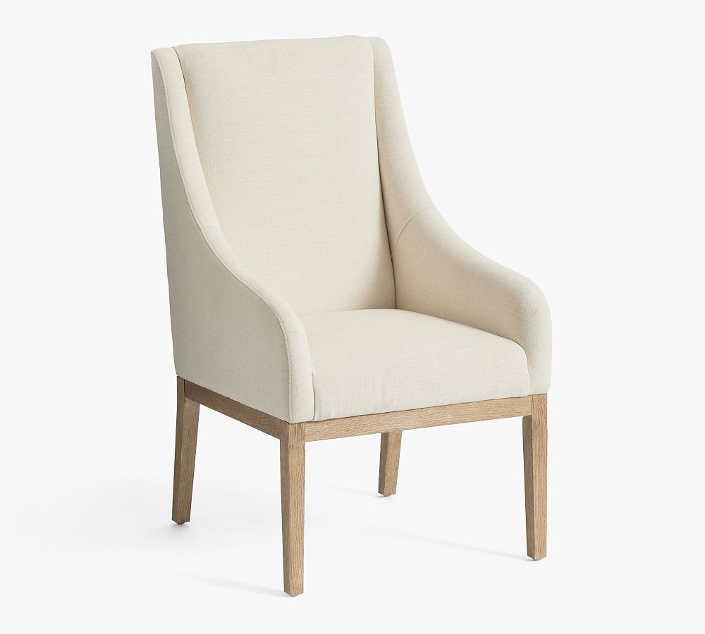 York Upholstered Dining Armchair | Pottery Barn (US)