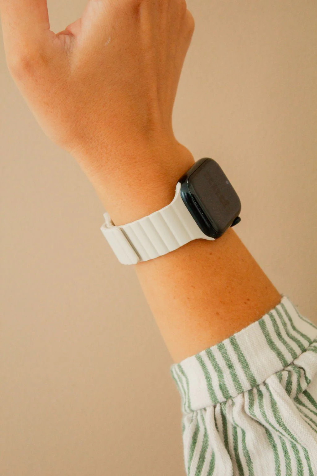 Warm White Magnetic Loop Watch Band | Shop Andi