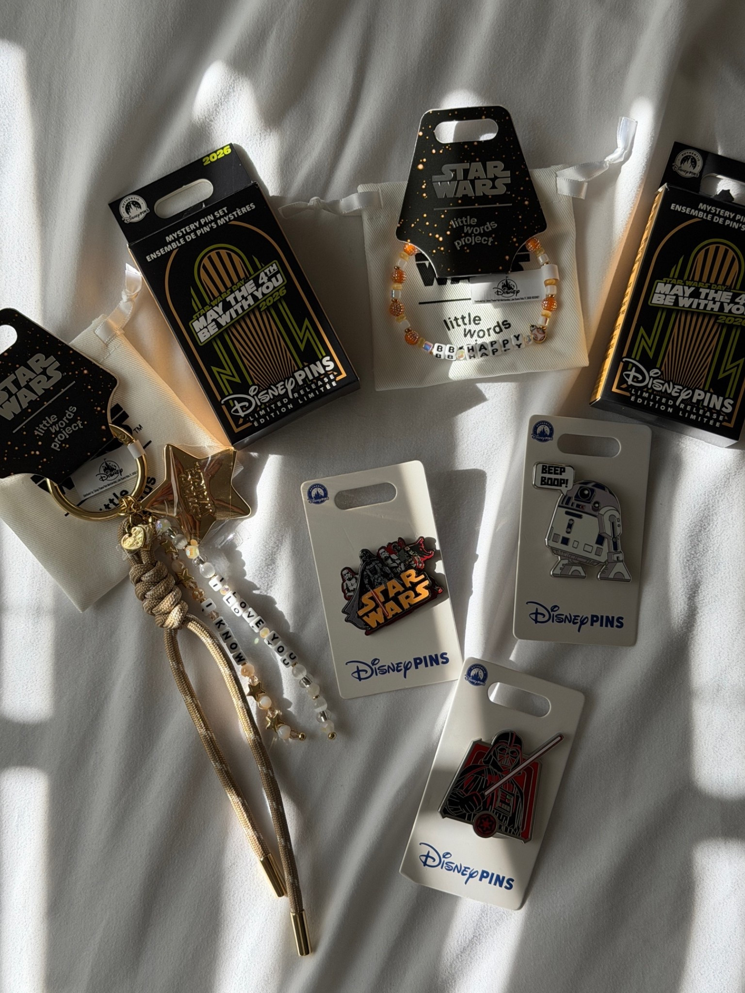 May the Fourth Disneyland Haul 💫🌌🖤

Bracelets and bag charm from the little words project in the Star Wars Trading Post
Pins and mystery pins from Disneyland found at pin stands 

Ig: @jkyinthesky 

#disneystyle #disneystore #shopdisney #starwars #starwarsstyle #starwarsfan #starwarsgirl #pins #disneypins #mysteryboxes #starwarspins #maythefourth #maythe4th

#LTKootd #LTKSeasonal #LTKdayinmylife