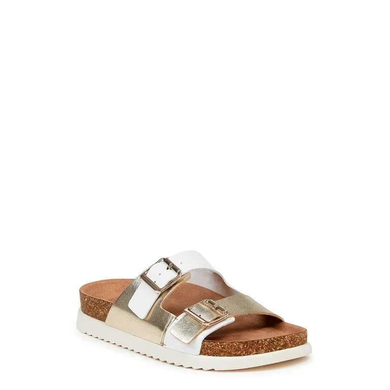 Time and Tru Women's Platform Footbed Sandals | Walmart (US)