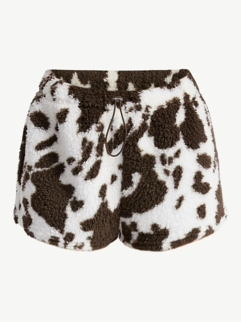 No Boundaries Plush Bungee Cord Shorts, Women's | Walmart (US)