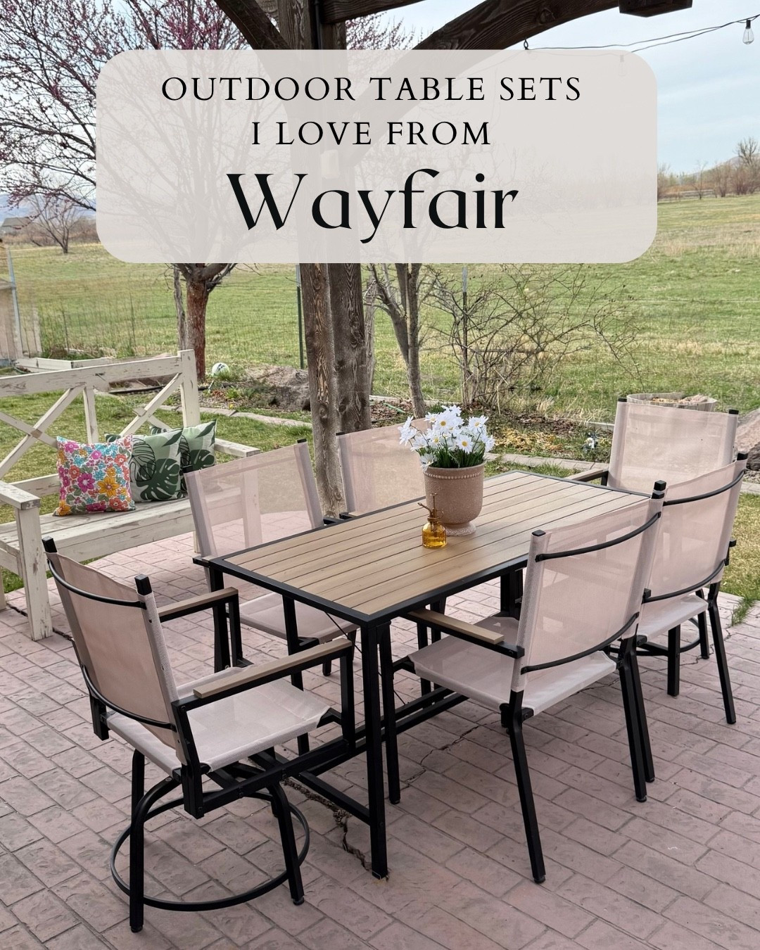 Creating a beautiful patio doesn’t have to be complicated — it starts with the right table and chairs 🌿✨
A comfortable outdoor dining set can instantly transform your patio into a space for slow mornings, sunny lunches, and long conversations with friends.
I’ve been exploring Wayfair and found some amazing patio table and chair sets that make outdoor hosting feel effortless and stylish. From cozy gatherings to everyday moments outside, the right pieces can truly change how you enjoy your space.
Tap to explore my favorite Wayfair patio dining finds and discover the perfect set to create your own inviting outdoor moments ☀️
@Wayfair #wayfair #ad #wayfairpartner 
#outdoor #wishyouwerehere 


#LTKHome #LTKSeasonal #LTKU