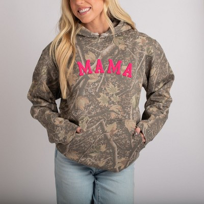 Simply Sage Market Mama Bold Puff Print - Camo Hoodie - Camo - X Large | Target