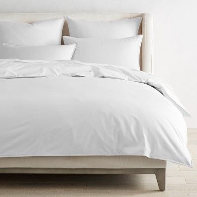 Chambers® Italian Percale Sheet Set and Duvet Cover Bedding Bundle | Williams-Sonoma