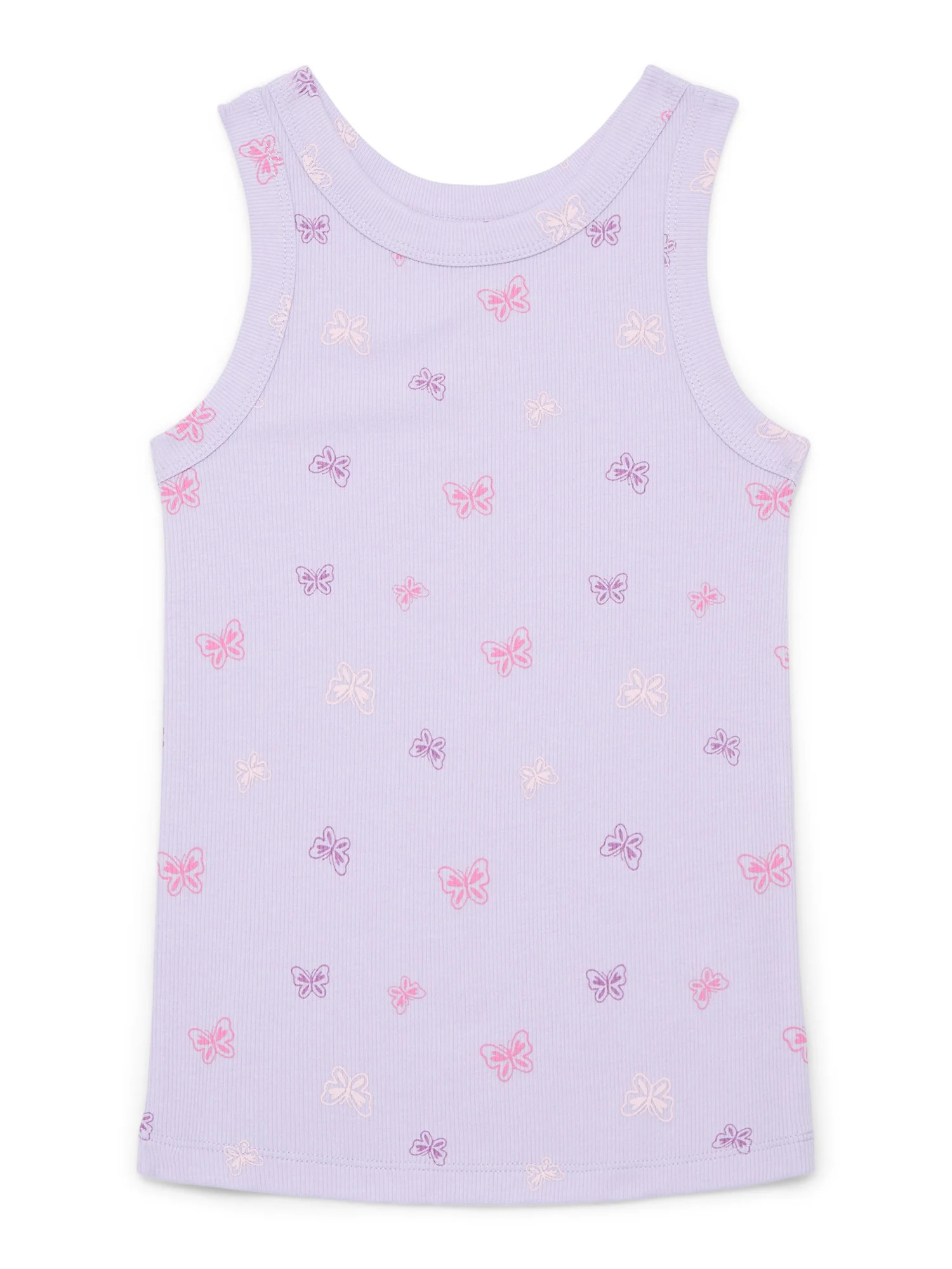 Wonder Nation Girls Kid Tough Ribbed Tank Top, Sizes 4-18 & Plus | Walmart (US)