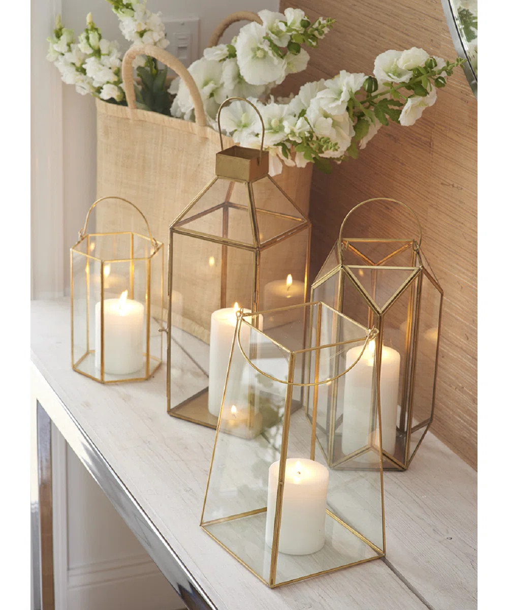 Wrought Studio™ Square Glass and Metal Lantern & Reviews | Wayfair | Wayfair North America