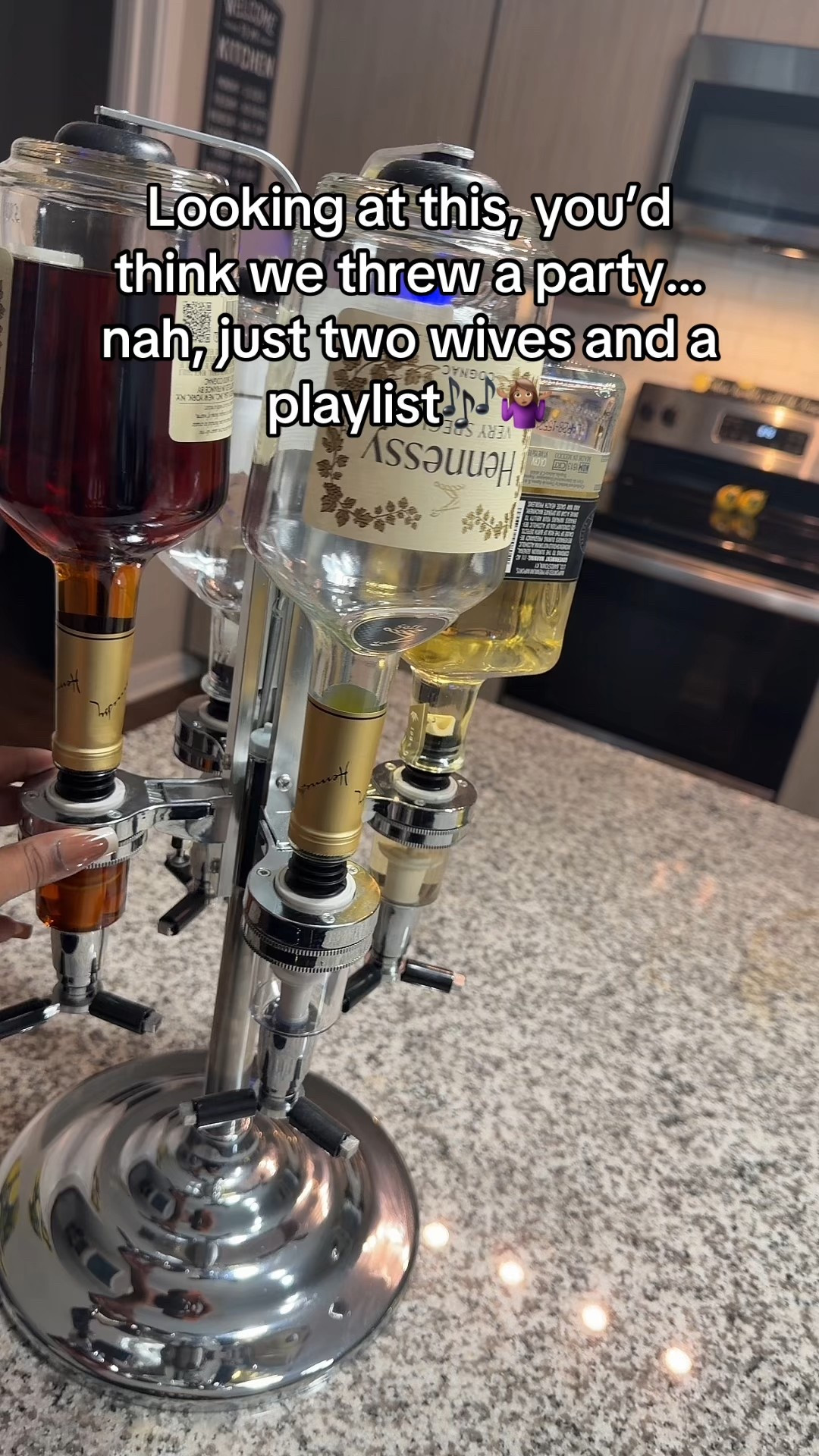 Looking for the perfect home bar upgrade? 🍸
This 4-bottle revolving alcohol dispenser is a space-saving, 360° rotating stand that makes hosting effortless and stylish. Fits most bottles, pours evenly, and adds the perfect touch of luxury to any bar cart or kitchen setup.

#HomeBarEssentials #LTKHome #LTKFinds #AmazonFinds #BarCartDecor  #AmazonHomeDecor

#LTKHoliday #LTKHome #LTKParties