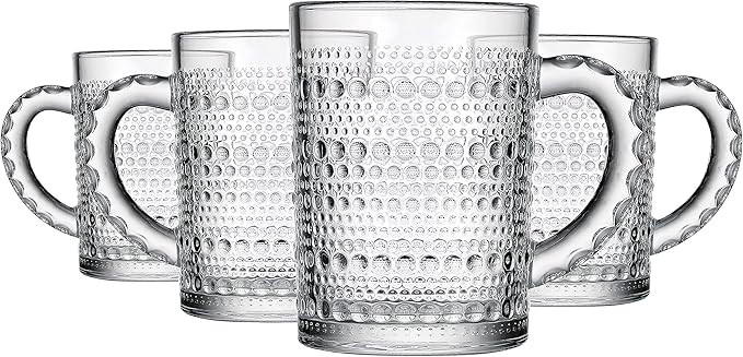 Mug Hot Beverage Coffee Hot Chocolate Cup Lumina by Godinger - 13.5 oz - Set of Four | Amazon (US)