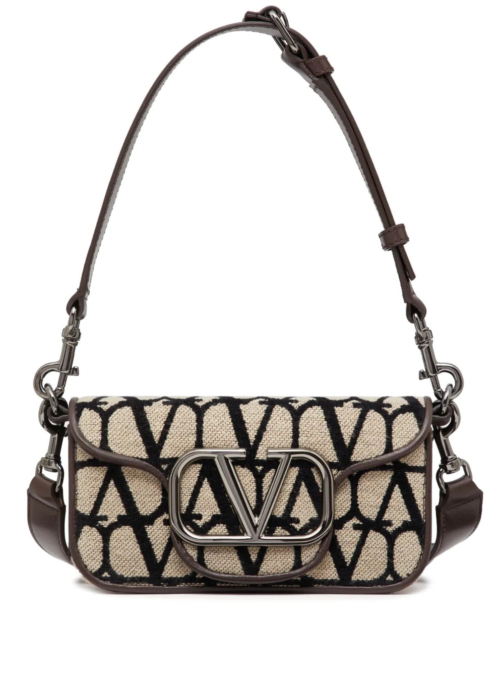 monogram-pattern logo-plaque shoulder bag | Farfetch Global