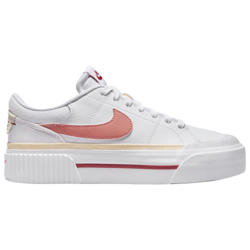 Nike Womens Nike Court Legacy Lift - Womens Training Shoes White/Red Stardust/Guava Ice Size 6.0 | Champs Sports