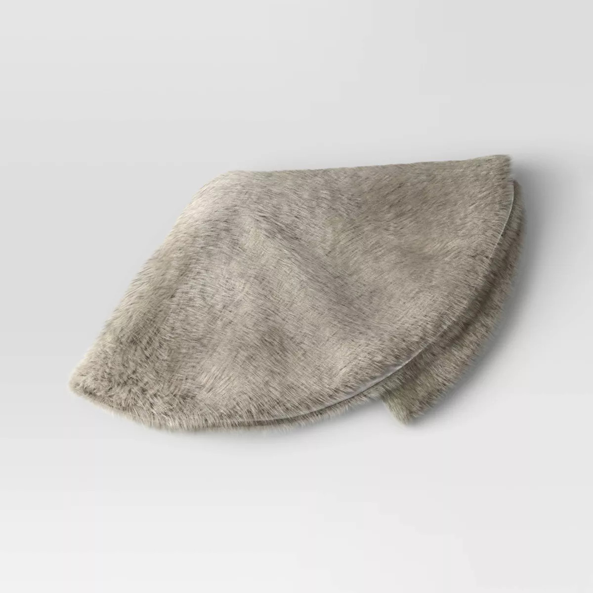 48" Faux Fur Christmas Tree Skirt Gray - Wondershop™ | Target