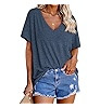 Tankaneo Womens Oversized Tshirts V Neck Short Sleeve Tops Summer Casual Loose Fit Tunic Tee Shir... | Amazon (US)