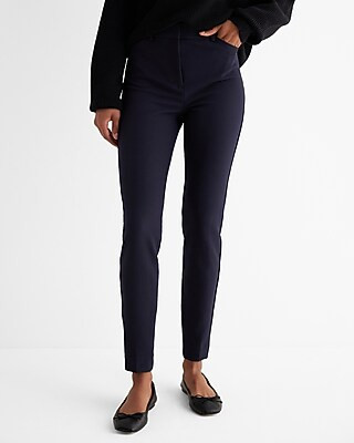 High Waisted Supersoft Twill Skinny Pant | Express