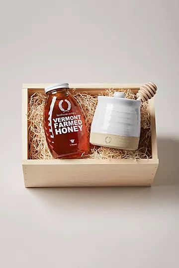 Farmhouse Pottery Beehive Honey Pot and Honey Gift Set | Anthropologie (US)