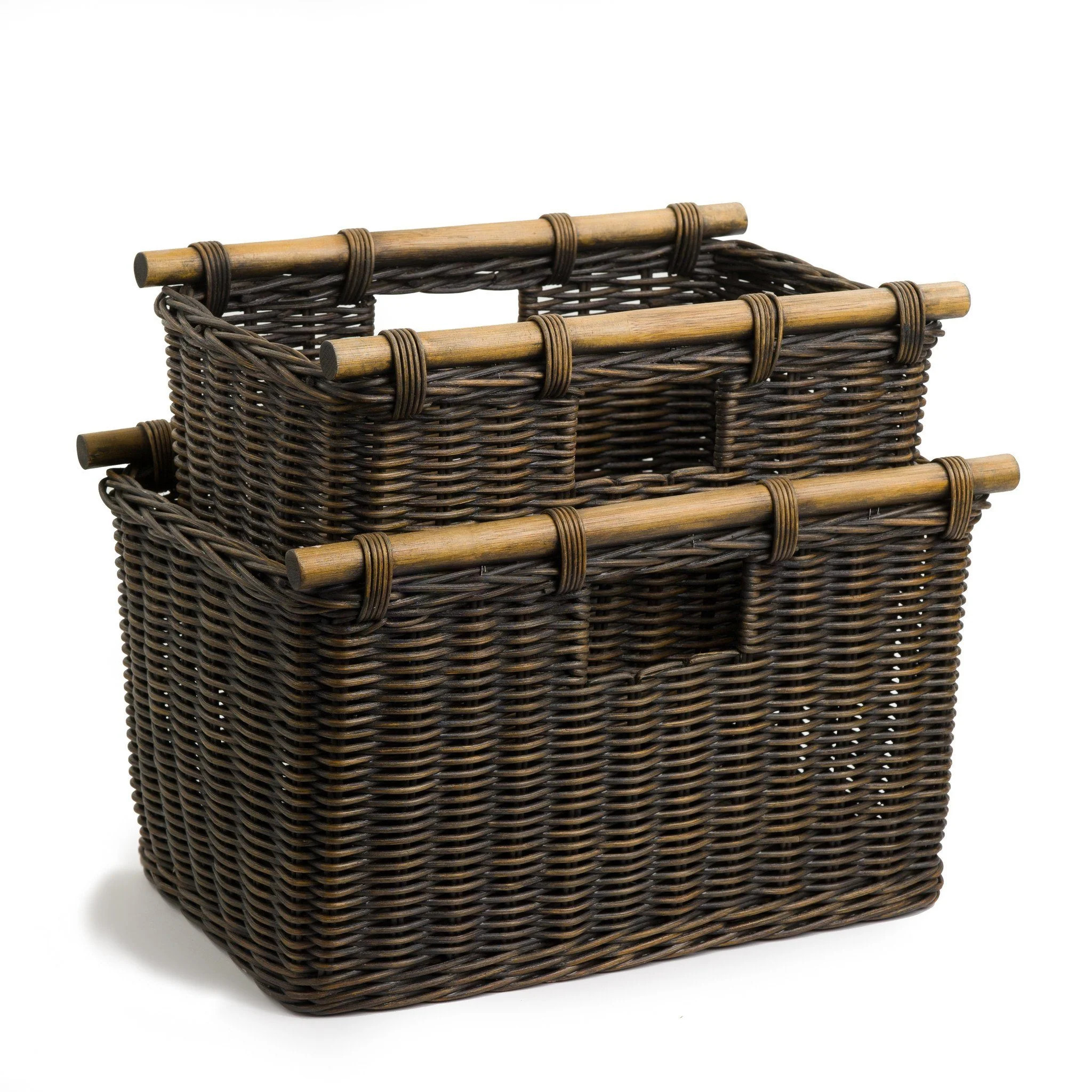 Tall Narrow Wicker Storage Basket | The Basket Lady