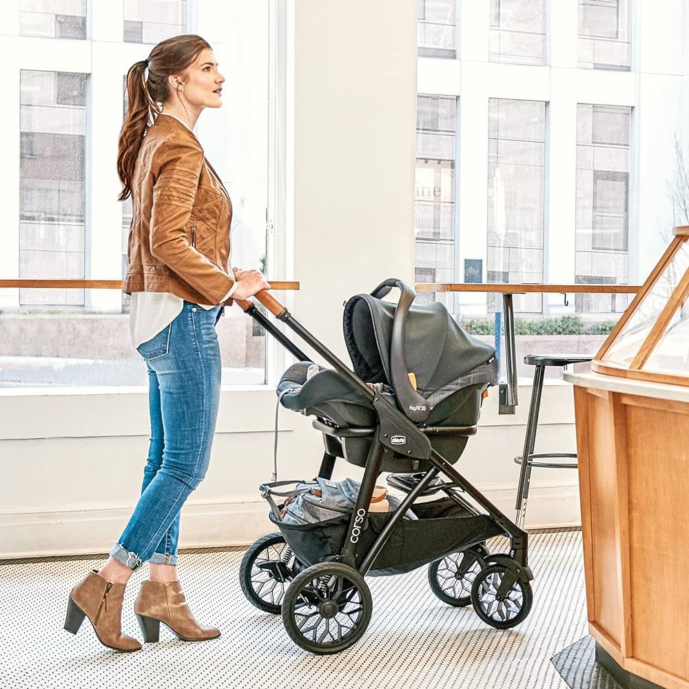 Chicco Modular Travel System - Corso LE Stroller, KeyFit 35 Infant Car Seat and Base - Stroller a... | Amazon (US)