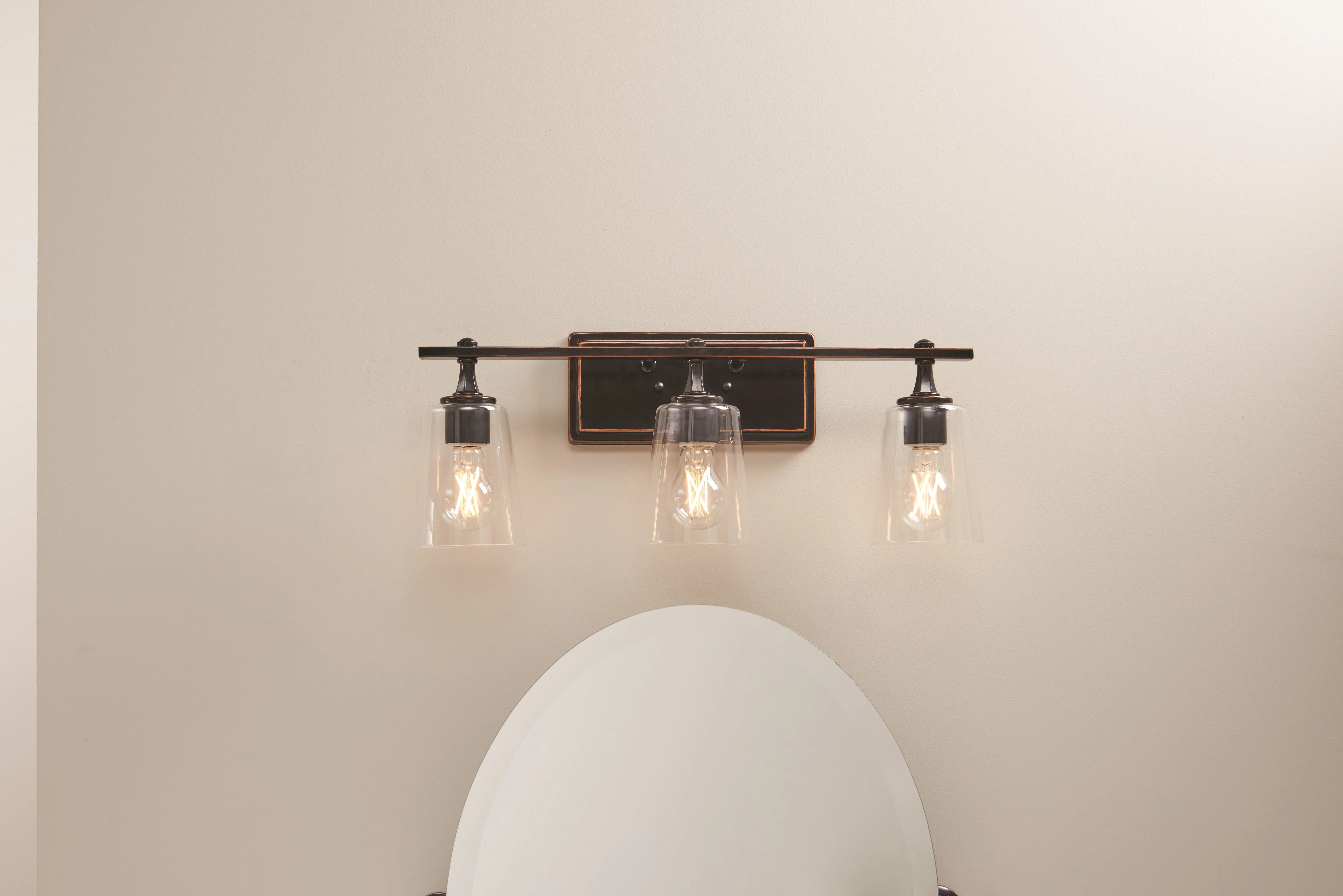 Better Homes & Gardens Holbrook Industrial 3-Light Vanity Light, Bronze | Walmart (US)