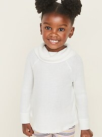 Thermal-Knit Cowl-Neck Top for Toddler Girsl | Old Navy (US)