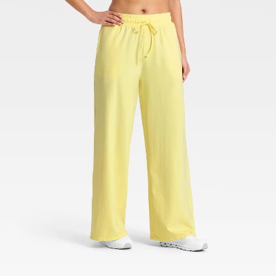 Women's Washed Jersey Wide Leg Pants - JoyLab™ | Target
